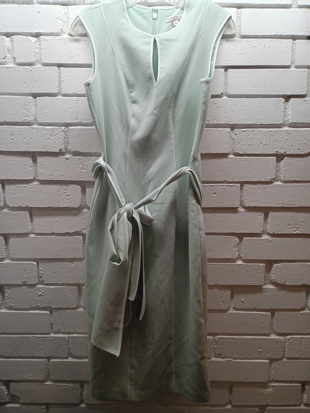 eva mendes for New York & Company Mint Sleeveless Sheath Dress with Waist Tie